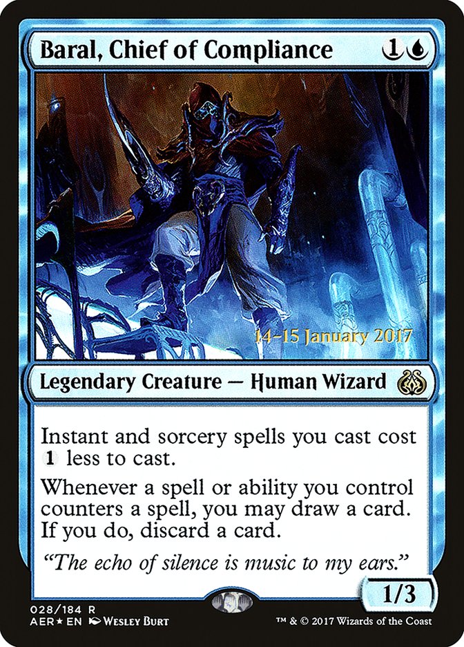 Baral, Chief of Compliance [Aether Revolt Prerelease Promos] | Boutique FDB TCG
