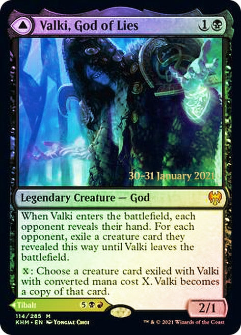 Valki, God of Lies // Tibalt, Cosmic Impostor [Kaldheim Prerelease Promos] | Boutique FDB TCG