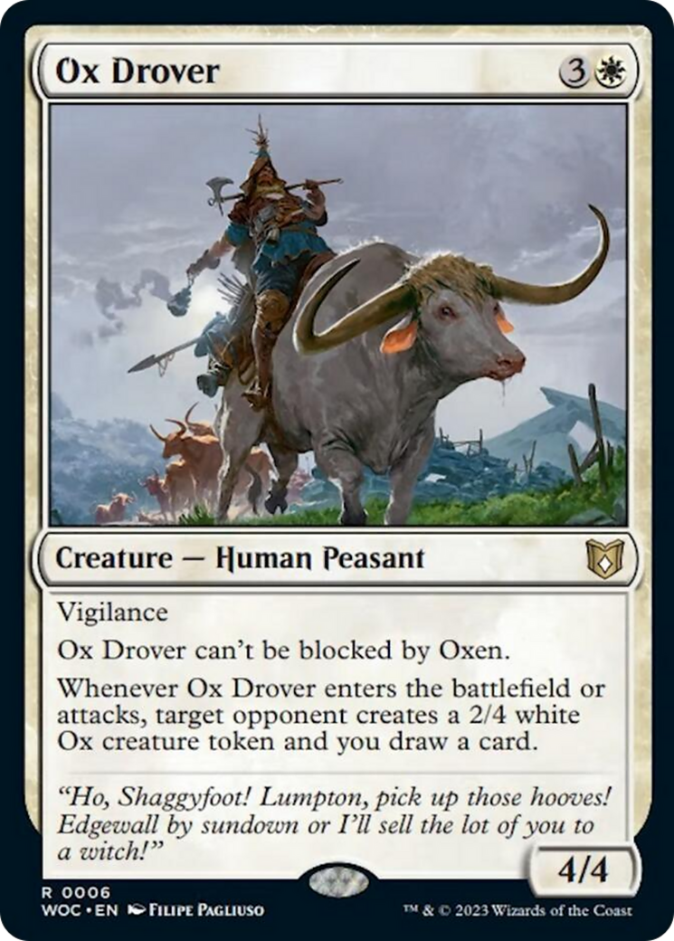 Ox Drover [Wilds of Eldraine Commander] | Boutique FDB TCG