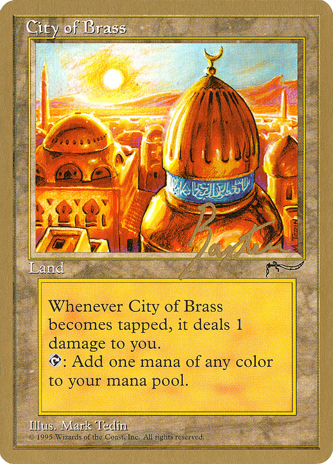 City of Brass (George Baxter) [Pro Tour Collector Set] | Boutique FDB TCG