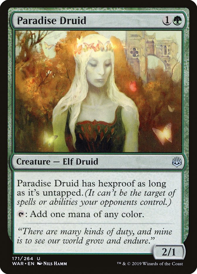 Paradise Druid [War of the Spark] | Boutique FDB TCG