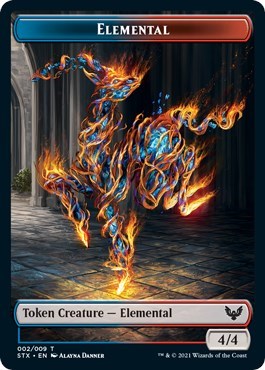 Elemental // Pest Double-Sided Token [Strixhaven: School of Mages Tokens] | Boutique FDB TCG