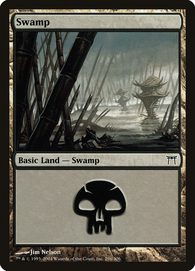 Swamp (296) [Champions of Kamigawa] | Boutique FDB TCG