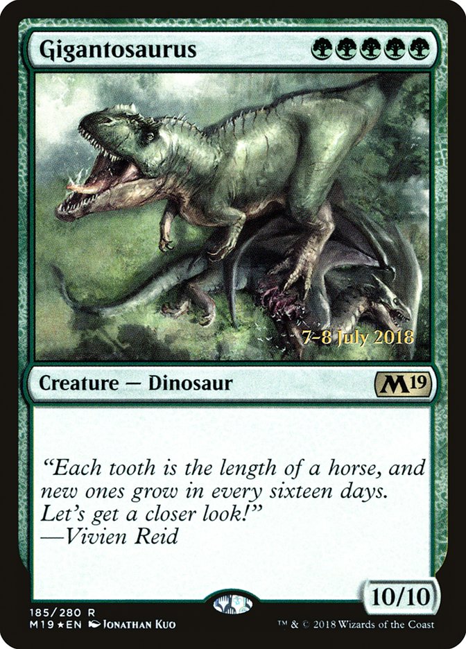 Gigantosaurus [Core Set 2019 Prerelease Promos] | Boutique FDB TCG