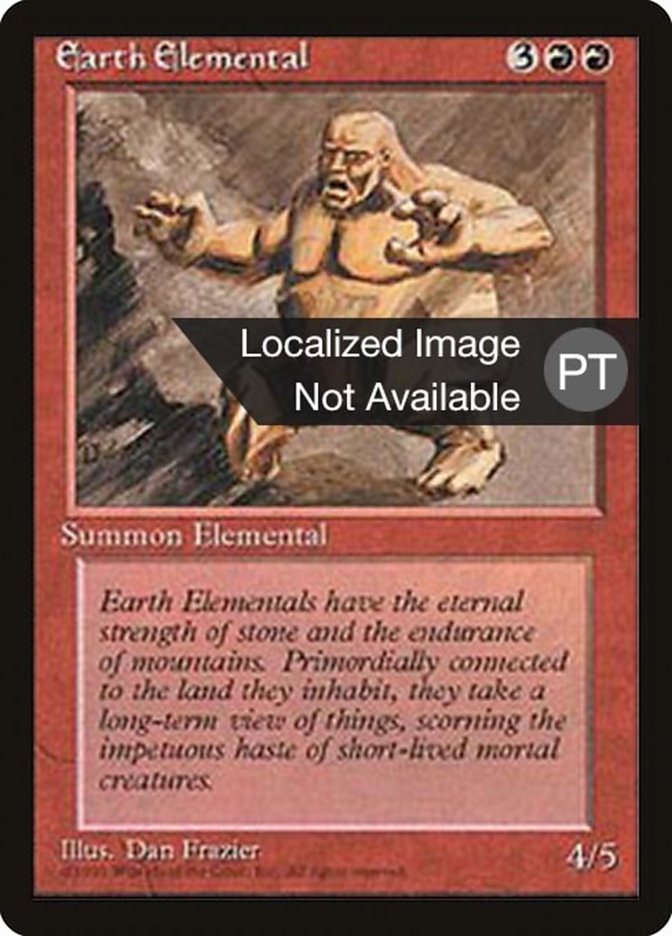 Earth Elemental [Fourth Edition (Foreign Black Border)] | Boutique FDB TCG