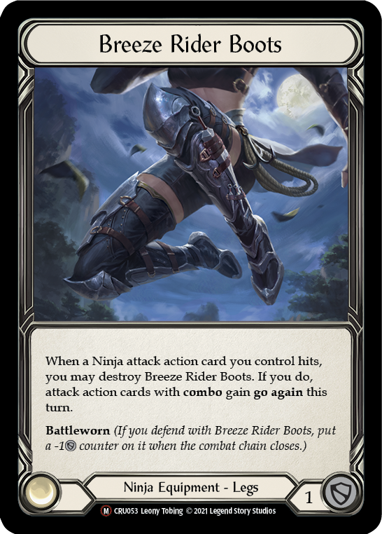 Breeze Rider Boots [U-CRU053] (Crucible of War Unlimited)  Unlimited Normal | Boutique FDB TCG