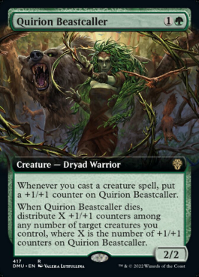 Quirion Beastcaller (Extended Art) [Dominaria United] | Boutique FDB TCG