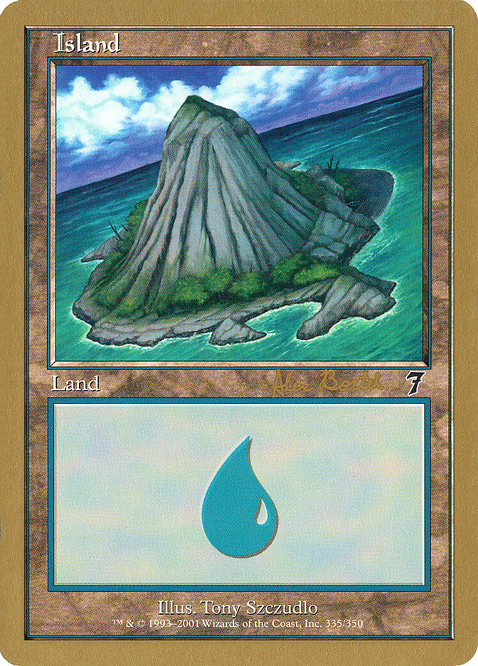 Island (ab335a) (Alex Borteh) [World Championship Decks 2001] | Boutique FDB TCG