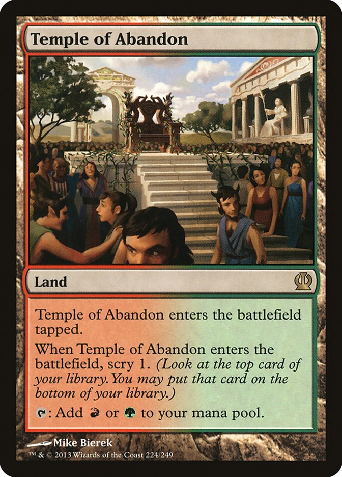 Temple of Abandon [Theros] | Boutique FDB TCG