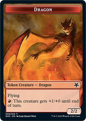 Dragon // Elf Warrior Double-Sided Token [Game Night: Free-for-All Tokens] | Boutique FDB TCG