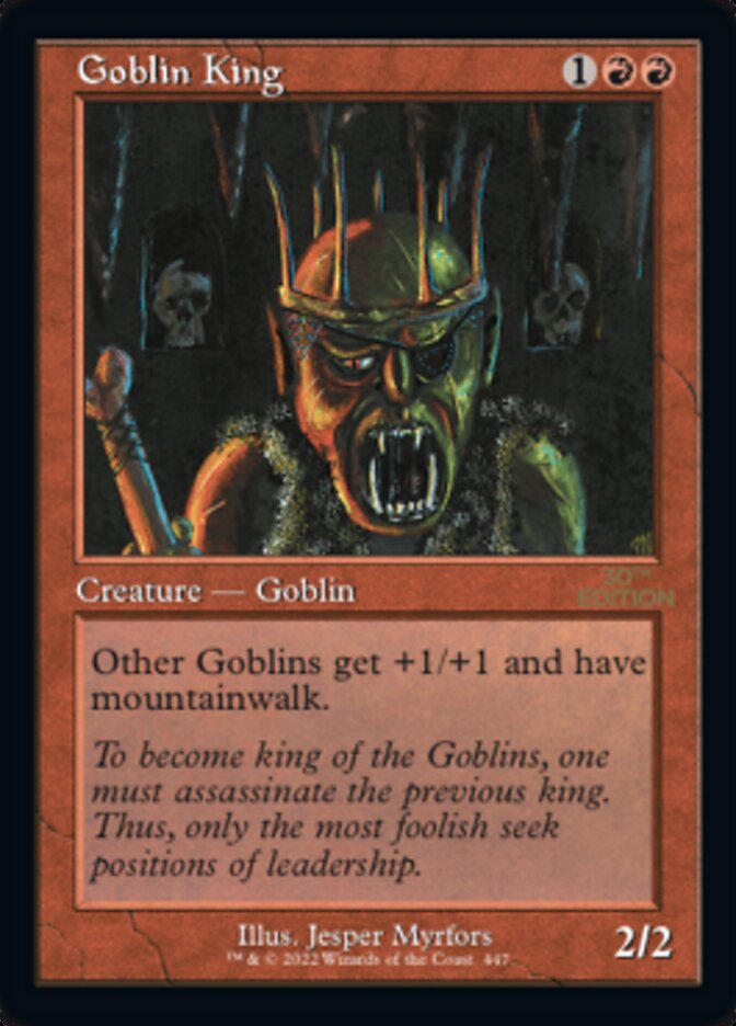 Goblin King (Retro) [30th Anniversary Edition] | Boutique FDB TCG