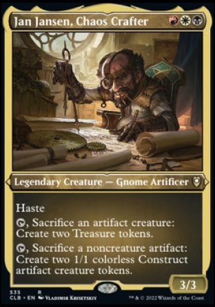 Jan Jansen, Chaos Crafter (Foil Etched) [Commander Legends: Battle for Baldur's Gate] | Boutique FDB TCG