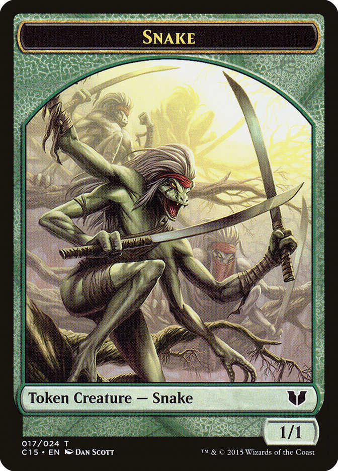 Beast // Snake (017) Double-Sided Token [Commander 2015 Tokens] | Boutique FDB TCG