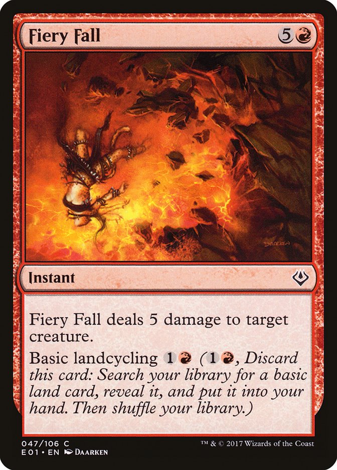 Fiery Fall [Archenemy: Nicol Bolas] | Boutique FDB TCG