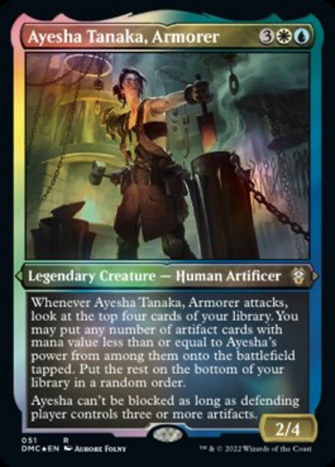 Ayesha Tanaka, Armorer (Foil Etched) [Dominaria United Commander] | Boutique FDB TCG