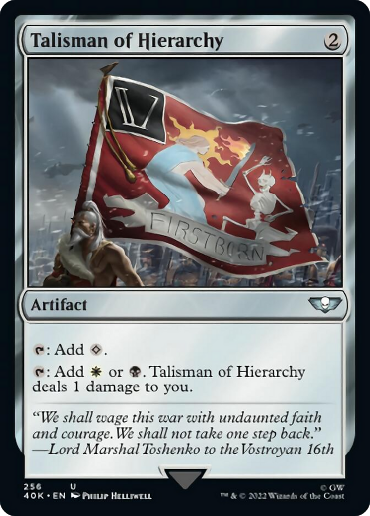 Talisman of Hierarchy (Surge Foil) [Warhammer 40,000] | Boutique FDB TCG