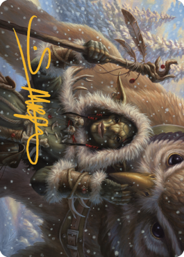 Owlbear Shepherd Art Card (Gold-Stamped Signature) [Commander Legends: Battle for Baldur's Gate Art Series] | Boutique FDB TCG