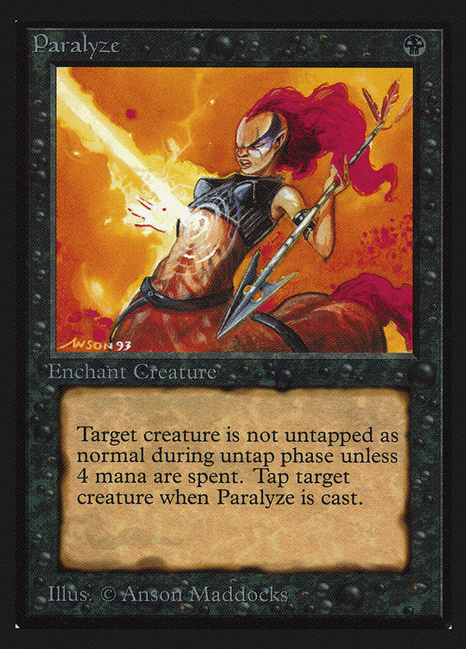 Paralyze [Collectors' Edition] | Boutique FDB TCG