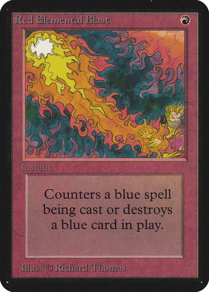 Red Elemental Blast [Alpha Edition] | Boutique FDB TCG