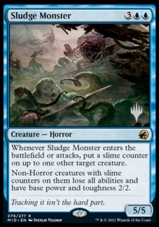 Sludge Monster (Promo Pack) [Innistrad: Midnight Hunt Promos] | Boutique FDB TCG