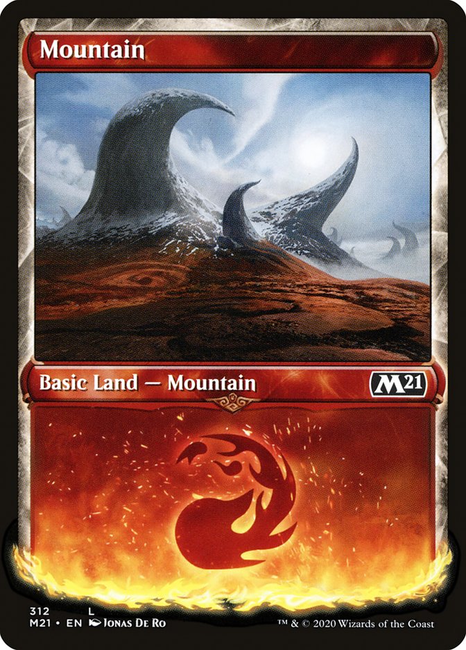 Mountain (312) (Showcase) [Core Set 2021] | Boutique FDB TCG