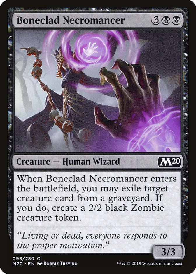 Boneclad Necromancer [Core Set 2020] | Boutique FDB TCG