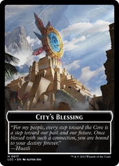 City's Blessing // Vampire (0004) Double-Sided Token [The Lost Caverns of Ixalan Commander Tokens] | Boutique FDB TCG