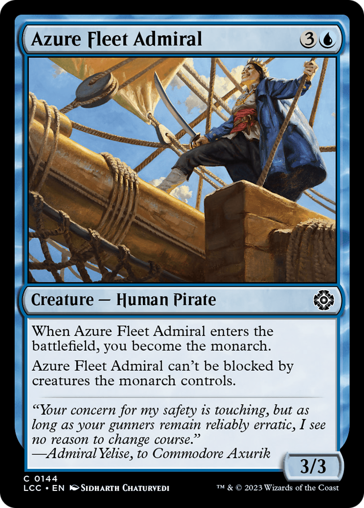 Azure Fleet Admiral [The Lost Caverns of Ixalan Commander] | Boutique FDB TCG