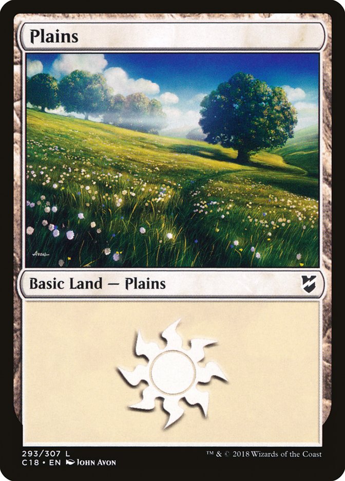 Plains (293) [Commander 2018] | Boutique FDB TCG