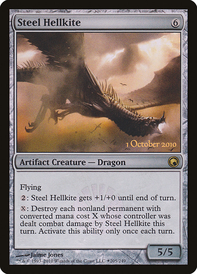 Steel Hellkite [Scars of Mirrodin Prerelease Promos] | Boutique FDB TCG