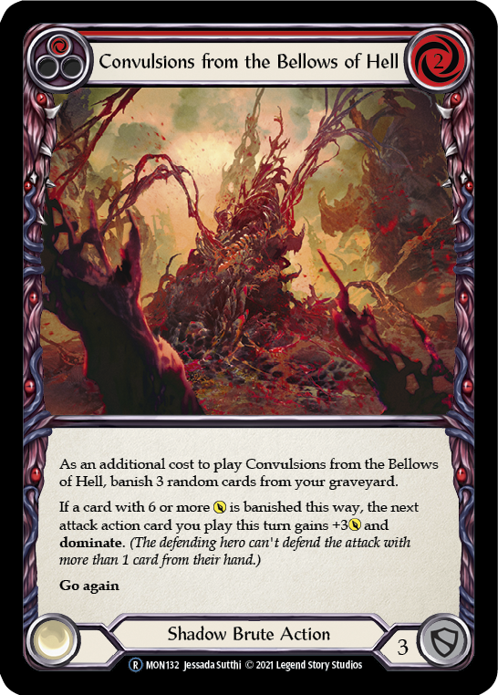 Convulsions from the Bellows of Hell (Red) [U-MON132] (Monarch Unlimited)  Unlimited Normal | Boutique FDB TCG