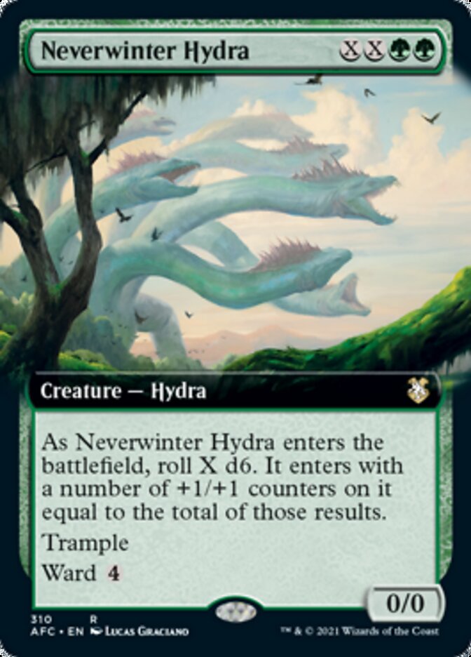 Neverwinter Hydra (Extended Art) [Dungeons & Dragons: Adventures in the Forgotten Realms Commander] | Boutique FDB TCG