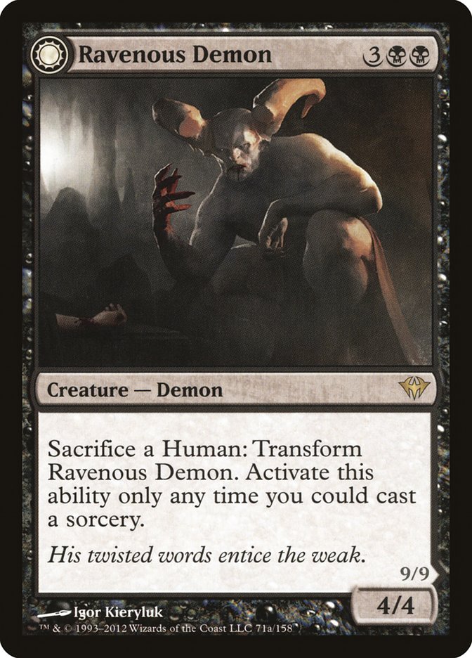 Ravenous Demon // Archdemon of Greed [Dark Ascension] | Boutique FDB TCG