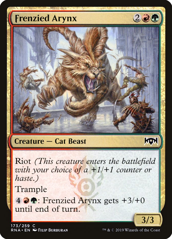 Frenzied Arynx [Ravnica Allegiance] | Boutique FDB TCG