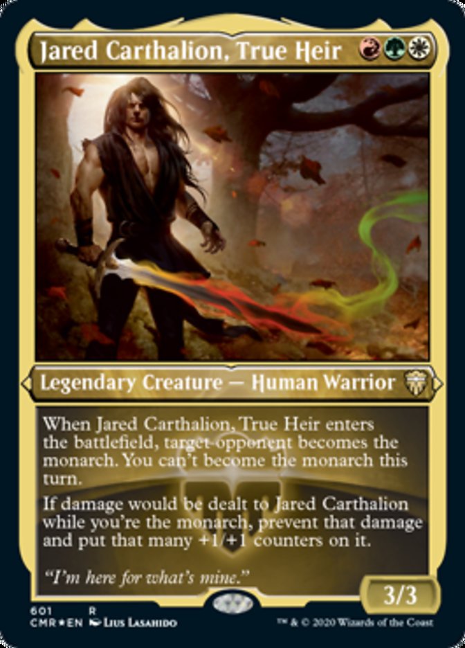 Jared Carthalion, True Heir (Etched) [Commander Legends] | Boutique FDB TCG