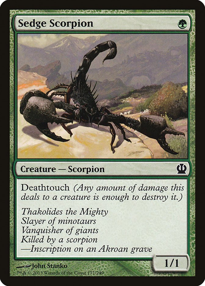 Sedge Scorpion [Theros] | Boutique FDB TCG