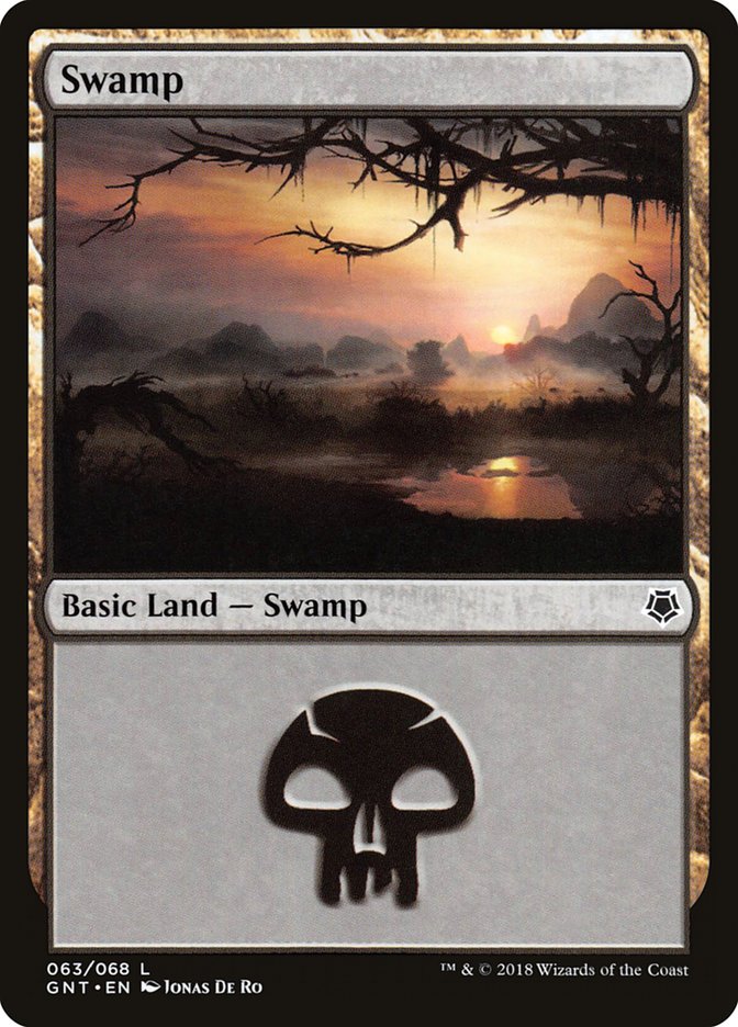 Swamp (63) [Game Night 2018] | Boutique FDB TCG