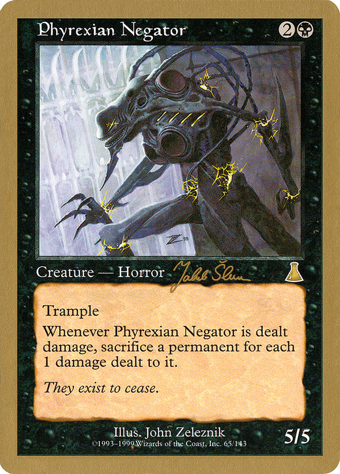 Phyrexian Negator (Jakub Slemr) [World Championship Decks 1999] | Boutique FDB TCG