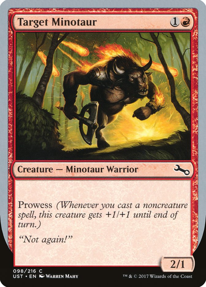 Target Minotaur (Fire Art) [Unstable] | Boutique FDB TCG