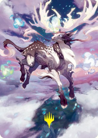 Hinata, Dawn-Crowned Art Card (Gold-Stamped Signature) [Kamigawa: Neon Dynasty Art Series] | Boutique FDB TCG