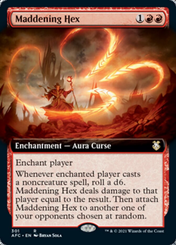 Maddening Hex (Extended Art) [Dungeons & Dragons: Adventures in the Forgotten Realms Commander] | Boutique FDB TCG