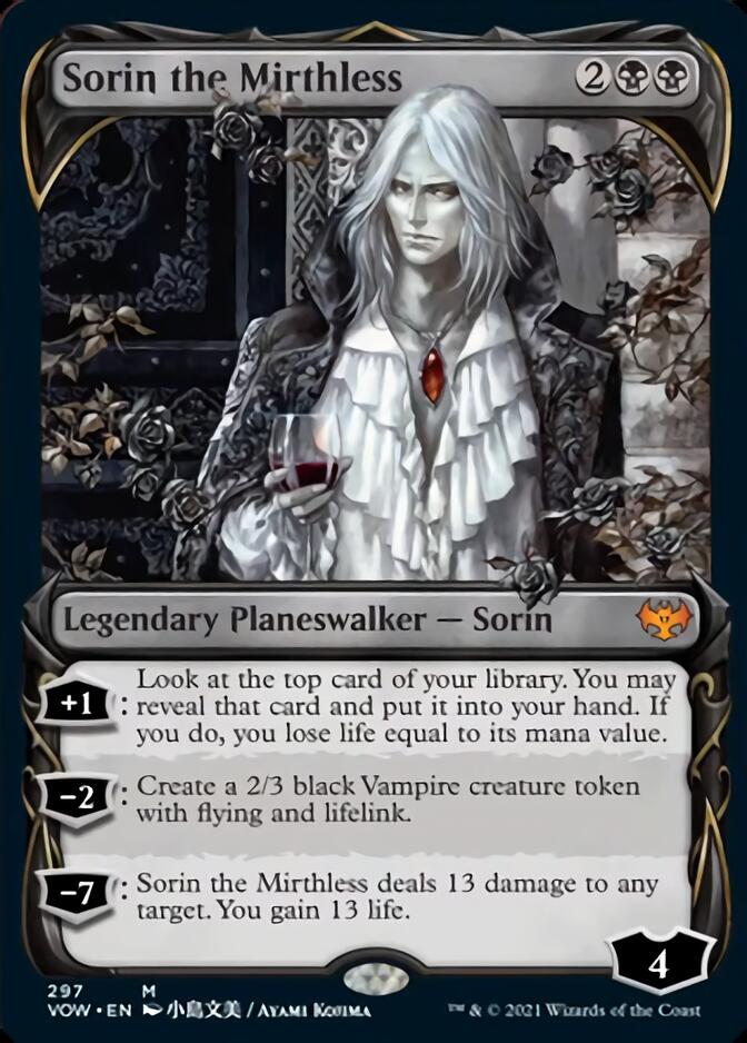 Sorin the Mirthless (Showcase Fang Frame) [Innistrad: Crimson Vow] | Boutique FDB TCG