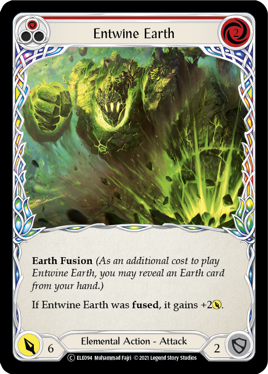 Entwine Earth (Red) [U-ELE094] (Tales of Aria Unlimited)  Unlimited Rainbow Foil | Boutique FDB TCG