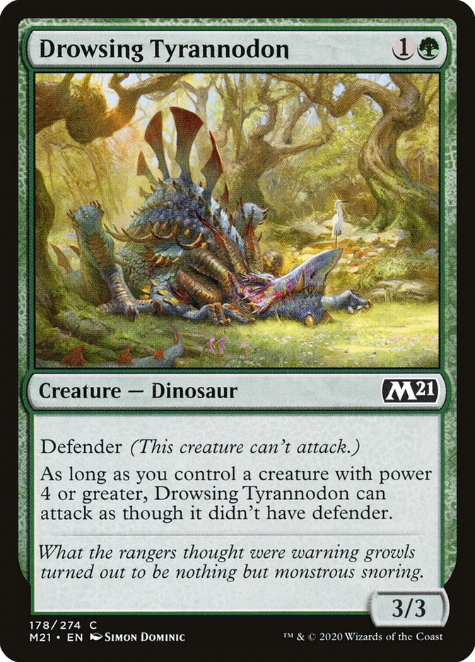 Drowsing Tyrannodon [Core Set 2021] | Boutique FDB TCG