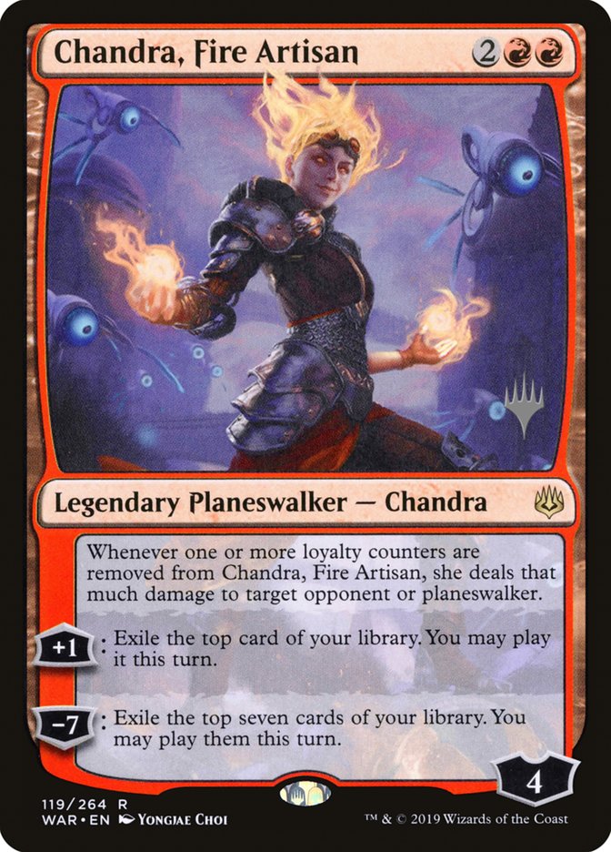 Chandra, Fire Artisan (Promo Pack) [War of the Spark Promos] | Boutique FDB TCG
