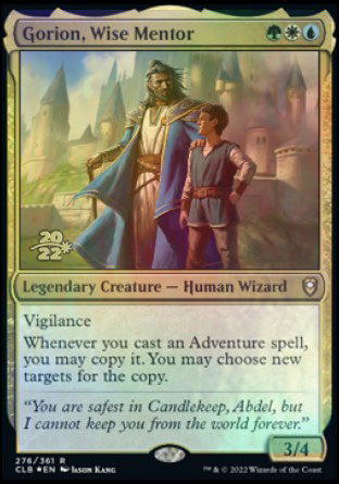Gorion, Wise Mentor [Commander Legends: Battle for Baldur's Gate Prerelease Promos] | Boutique FDB TCG