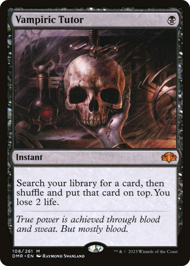 Vampiric Tutor [Dominaria Remastered] | Boutique FDB TCG