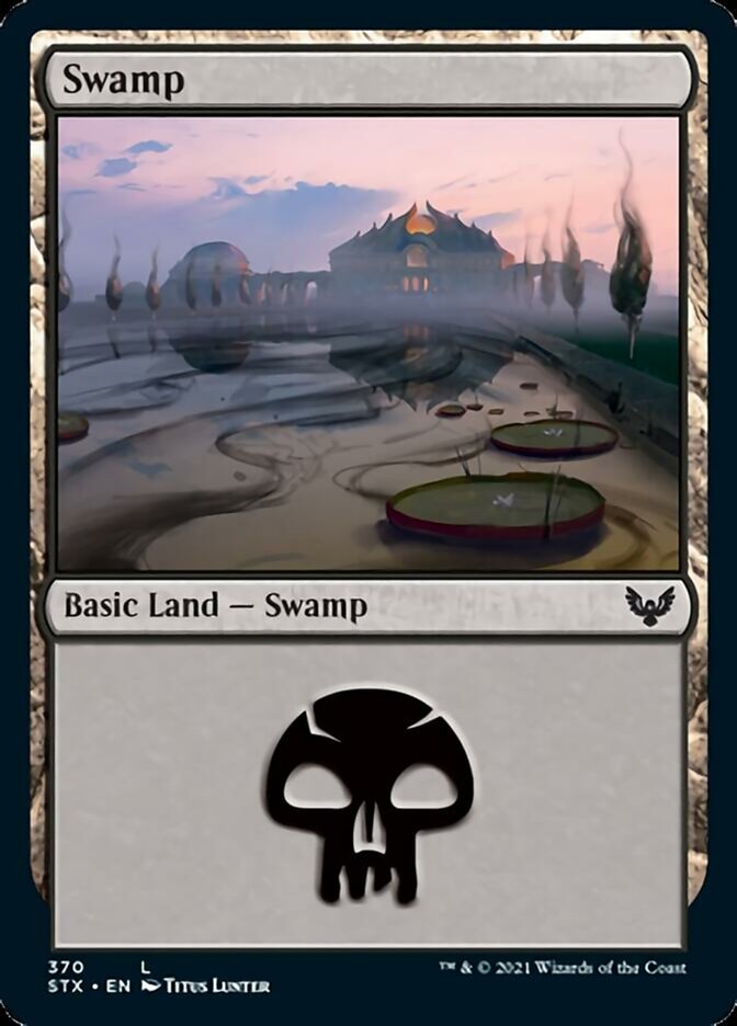 Swamp (370) [Strixhaven: School of Mages] | Boutique FDB TCG