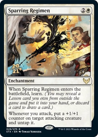 Sparring Regimen [Strixhaven: School of Mages Prerelease Promos] | Boutique FDB TCG