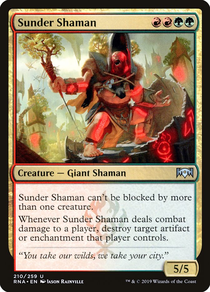 Sunder Shaman [Ravnica Allegiance] | Boutique FDB TCG